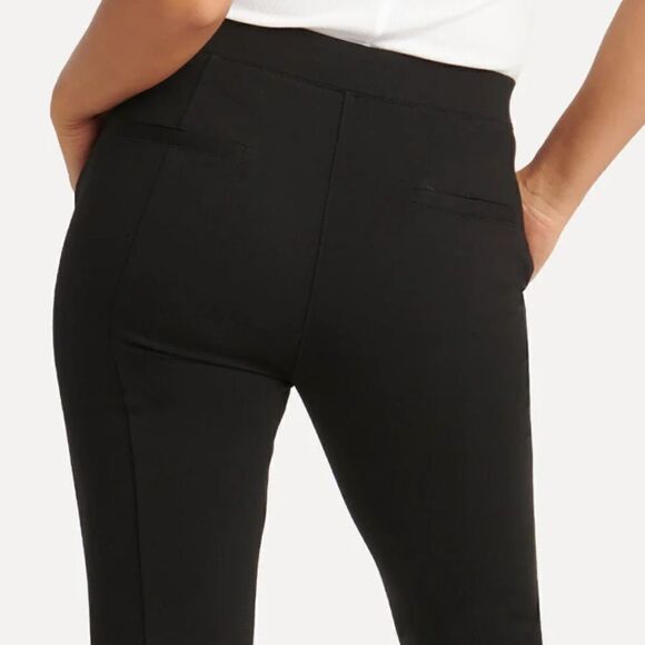 Betabrand ~Black Skinny Leg ~ Petite Pants ~zippered ankle hem ~ size S - Picture 2 of 11